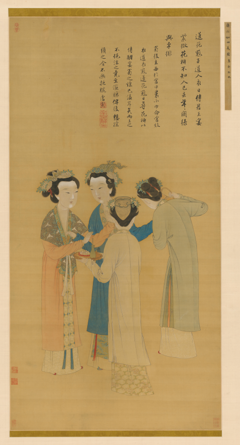 Court Ladies of the Former Shu by Tang Yin