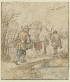 De thuiskomst van de eendenjagers by Hendrick Avercamp