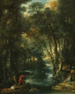 Duck-shooting in a wood by Jean François de Troy