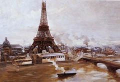 Eiffel Tower and Champ-de-Mars, January 1889: Work for the World's Fair by Paul-Louis Delance