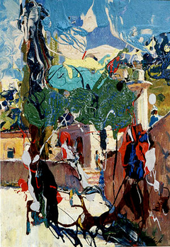 Ein Kerem, Near the spring by Aharon April
