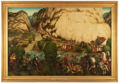 Emperor Charles V and the Elector John-Frederick of Saxony hunting by Okänd