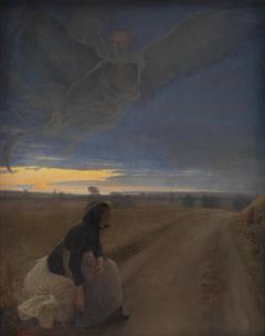 Evening. Death and the Old Woman by Laurits Andersen Ring