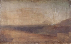 Extensive Landscape with River or Estuary and a Distant Mountain by J. M. W. Turner