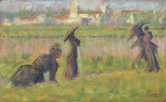 Figures in a Landscape by Georges Seurat