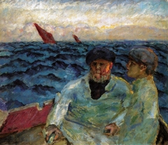 Fishermen in a Boat, Brittany by Pierre Bonnard