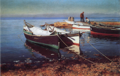 Fishing boats by Elin Danielson-Gambogi