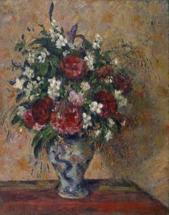 Flower Bouquet: Peonies and Mock-Orange by Camille Pissarro