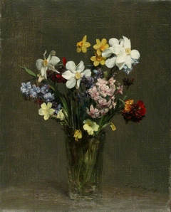 Flowers in a Vase by Henri Fantin-Latour