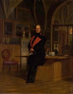 Friedrich Wilhelm IV in seinem Arbeitsimmer by Franz Krüger