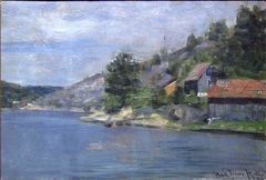 From the Coast near Drøbak by Karl Jensen-Hjell