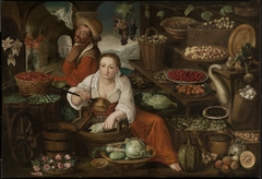 Fruit and Vegetable Vendors by Scipio Goltzius