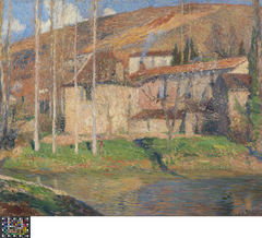 Gezicht op Labastide-du-Vert (Midi-Pyrénées) by Henri-Jean Guillaume Martin