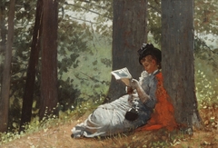 Girl Reading Under an Oak Tree by Winslow Homer