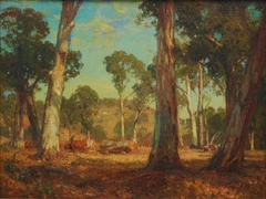 Hauling Timber by Hans Heysen