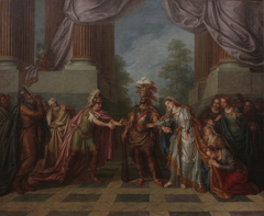 Hercule ramène Alceste des enfers à son époux Admète by Charles-Antoine Coypel