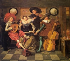 Home Concert by Dirck Hals