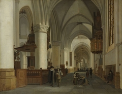 Interior of the Church of St Bavo in Haarlem by Job Adriaensz Berckheyde