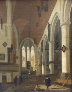 Interior of the Oude Kerk Amsterdam by Hendrick van Streeck