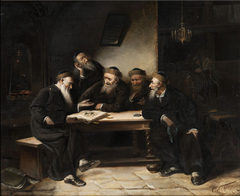 Jewish Scene II by Carl Schleicher