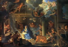 L'Adoration des bergers by Charles Le Brun