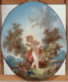 L'Amour en sentinelle by Jean-Honoré Fragonard