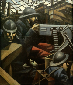 La Mitrailleuse by Christopher R W Nevinson