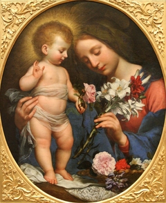 La Vierge au lys. by Carlo Dolci