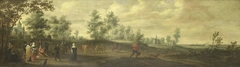 Landscape with a Dancing Couple by Pieter Meulener