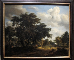 Landscape with a Wooded Road by Meindert Hobbema