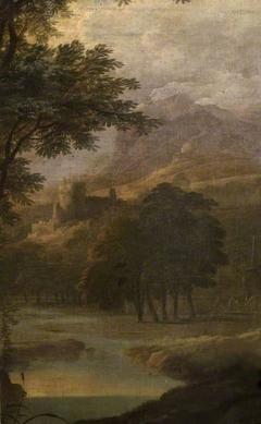 Landscape With Castle In Distance by Jacques des Rousseaux