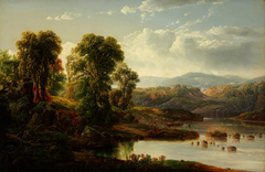 Landscape with Fisherman by William Louis Sonntag