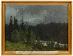 Landscape with Forest and River. Study by Anna Nordlander