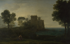 'Landscape with Psyche outside the Palace of Cupid' or 'The Enchanted Castle' by Claude Lorrain