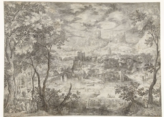 Landscape with the Healing of the Blind by David Vinckboons