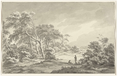 Landschap bij Elswout buiten Haarlem by Franciscus Andreas Milatz