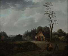 Landschap (lente) by Christoffel Wüst