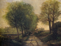 Lane near a Small Town by Alfred Sisley