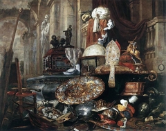 Large Vanitas by Pieter Boel