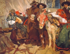 Leon villagers by Joaquín Sorolla