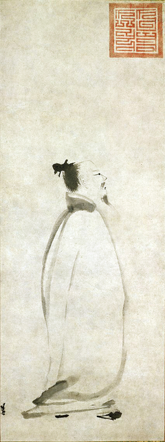 Li Bai saying a poem by Liang Kai