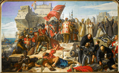 Lifting of the Siege of Malta Besieged by the Ottoman General Mustapha, in September 1565 by Charles-Philippe Larivière