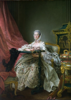 Madame de Pompadour at her Tambour Frame by François-Hubert Drouais