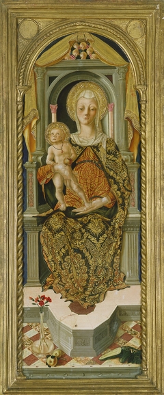 Madonna and Child Enthroned by Nicola di Maestro Antonio d'Ancona