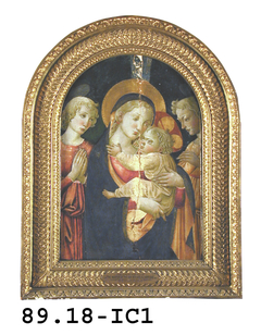 Madonna and Child with Two Angels by Master of San Miniato