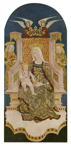 Madonna and Christ Child Enthroned with Angels by Anonymous