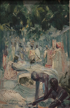 Marché de coton en Guinée, Kita by Henri Félix Cayon