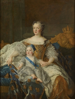 Marie Leszczyńska, reine de France (1703-1768) et le Dauphin Louis (1729-1765) by Alexis Simon Belle