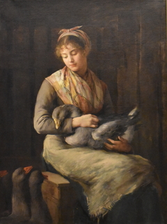 Marie Petiet - Jeune fille aux oies by Marie Petiet