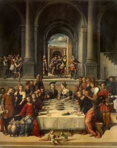 Marriage at Cana by Benvenuto Tisi